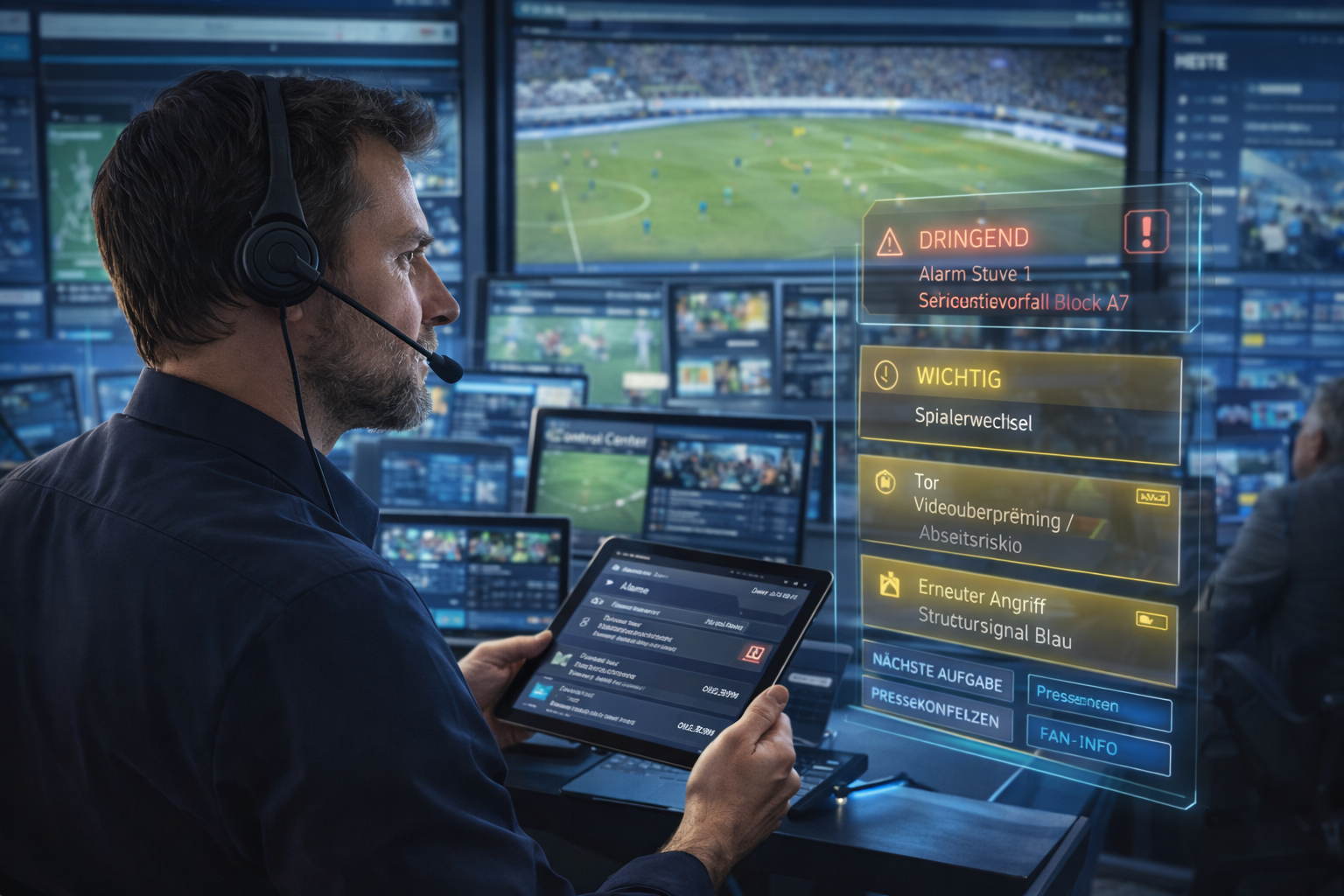 Platzhalterbild für ein Assistenzsystem in Support oder Leitstand