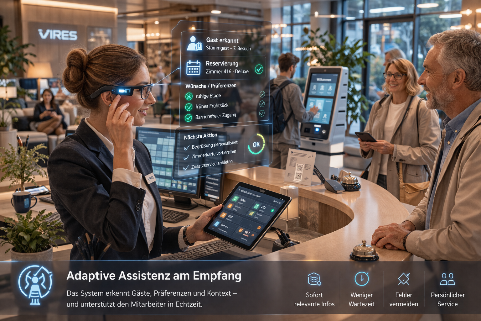 Platzhalterbild für Erstkontakt mit adaptiver Assistenz im Empfangsbereich