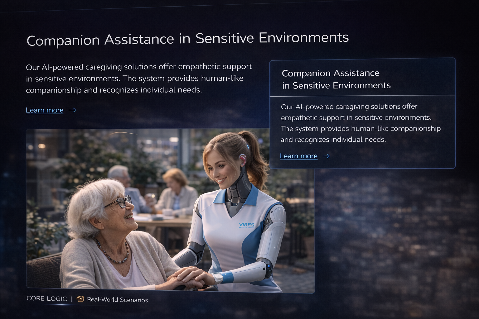 Platzhalterbild für sensible Begleitassistenz im Pflege- oder Betreuungsumfeld