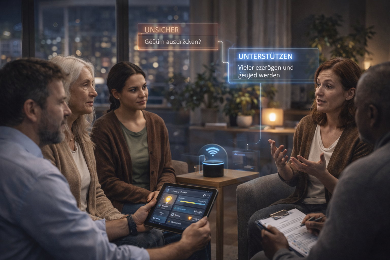 Platzhalterbild für hybride Assistenz im Beratungsgespräch