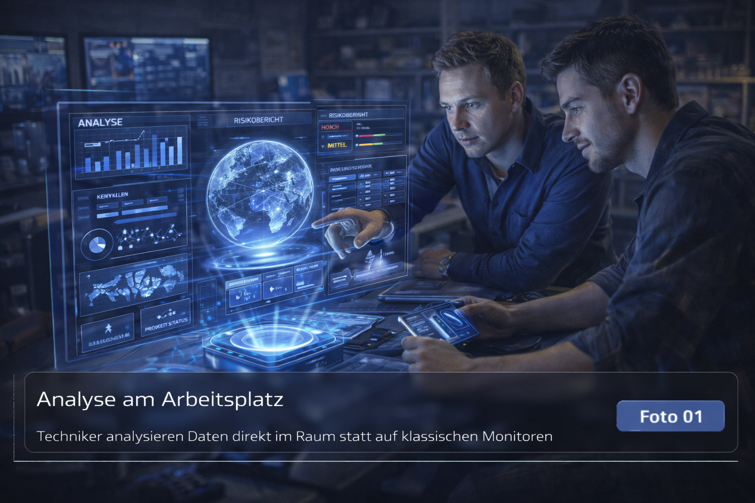 Platzhalterbild für holografische Analyse am Arbeitsplatz