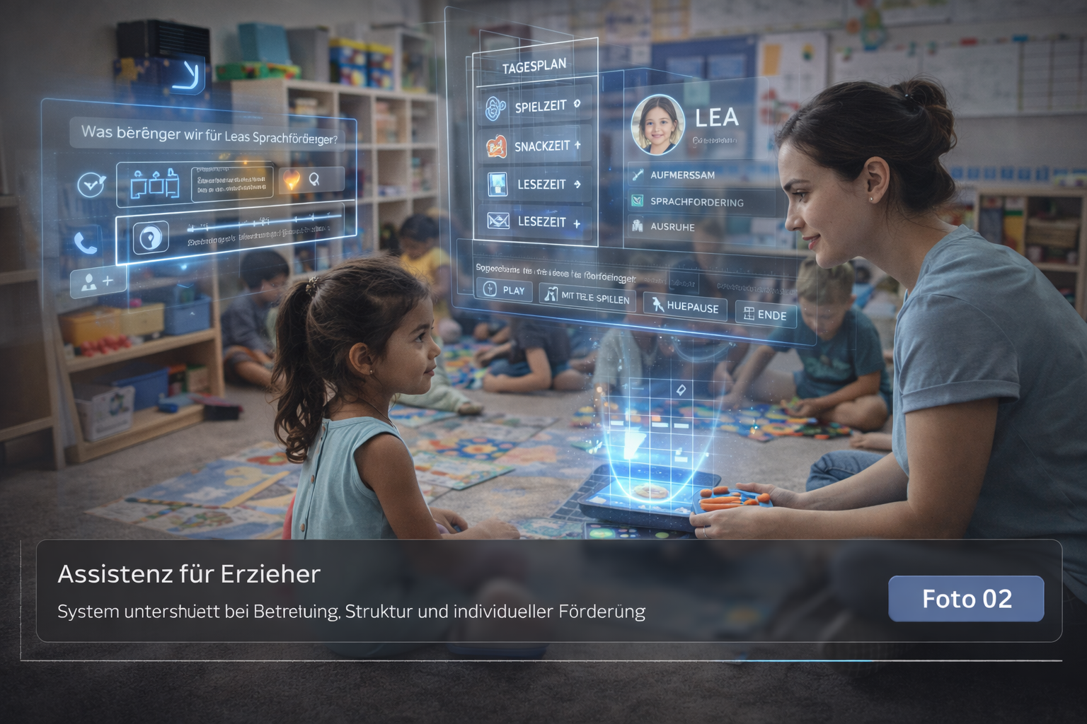 Platzhalterbild für holografische Assistenz für pädagogisches Personal