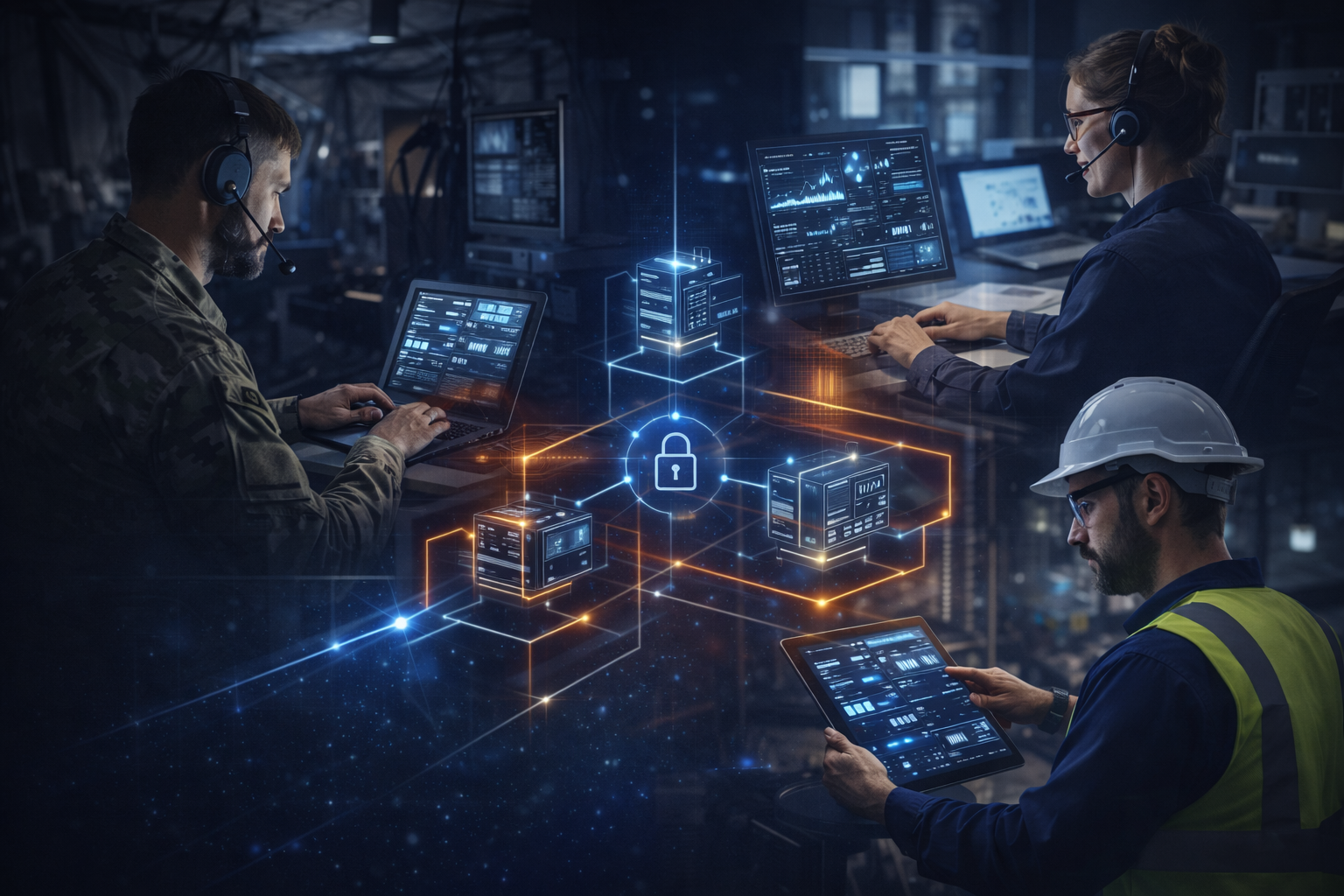 Mehrere Edge-Knoten kommunizieren kontrolliert miteinander